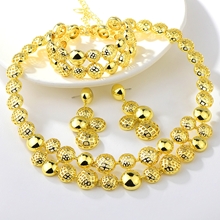 Show details for Filigree Big Gold Plated 3 Piece Jewelry Set