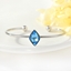 Show details for Sparkly Small Geometric Cuff Bangle