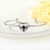Picture of Irresistible White Love & Heart Cuff Bangle As a Gift
