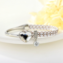 Show details for Copper or Brass Love & Heart Fashion Bangle at Super Low Price