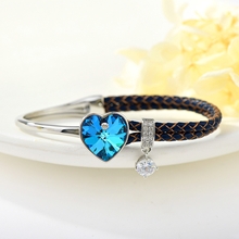 Show details for Affordable Copper or Brass Swarovski Element Fashion Bangle From Reliable Factory