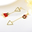Show details for Filigree Small Red Dangle Earrings