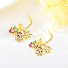 Show details for Good Quality Cubic Zirconia Copper or Brass Dangle Earrings