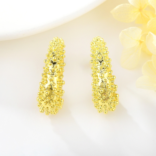 Picture of Bling Dubai Gold Plated Stud Earrings