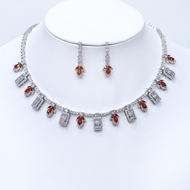 Show details for Inexpensive Platinum Plated Luxury 2 Piece Jewelry Set from Reliable Manufacturer