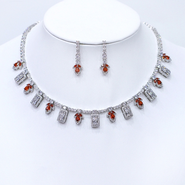 Picture of Inexpensive Platinum Plated Luxury 2 Piece Jewelry Set from Reliable Manufacturer
