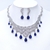Picture of Beautiful Cubic Zirconia Platinum Plated 2 Piece Jewelry Set