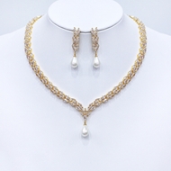 Show details for Copper or Brass White 2 Piece Jewelry Set at Unbeatable Price