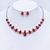Picture of Attractive Red Platinum Plated 2 Piece Jewelry Set For Your Occasions