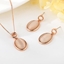 Show details for Sparkly Small Pink 2 Piece Jewelry Set