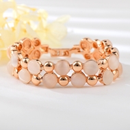 Show details for Unique Opal Pink Link & Chain Bracelet