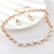 Picture of Zinc Alloy Artificial Pearl 2 Piece Jewelry Set with Full Guarantee