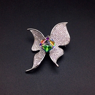 Show details for Low Cost Platinum Plated Big Brooche Factory Direct