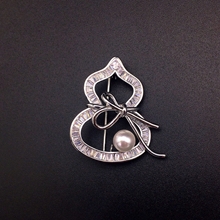 Show details for Best Selling Medium White Brooche