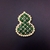 Picture of Nickel Free Green Cubic Zirconia Brooche in Flattering Style
