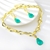 Picture of Delicate Resin Green 2 Piece Jewelry Set