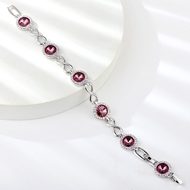 Show details for Pretty Swarovski Element Pearl Copper or Brass Fashion Bracelet