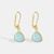 Picture of Copper or Brass Gold Plated Dangle Earrings in Flattering Style