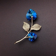 Show details for Copper or Brass Flowers & Plants Brooche Direct from Factory