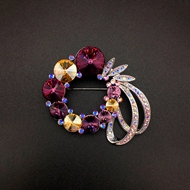 Show details for Funky Big Red Brooche