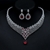 Picture of Need-Now Red Platinum Plated 2 Piece Jewelry Set from Editor Picks