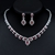 Picture of Fast Selling Red Platinum Plated 2 Piece Jewelry Set with Unbeatable Quality