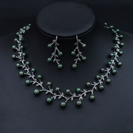 Show details for Amazing Big Gunmetal Plated 2 Piece Jewelry Set