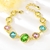 Picture of Eye-Catching Orange Artificial Crystal Fashion Bracelet with Member Discount