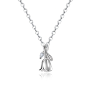 Picture of Reasonably Priced Platinum Plated 999 Sterling Silver Pendant Necklace from Reliable Manufacturer