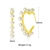 Picture of Best Artificial Pearl Gold Plated Small Hoop Earrings