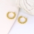 Picture of Hypoallergenic Gold Plated Copper or Brass Huggie Earrings with Easy Return