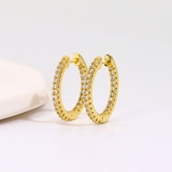 Picture of Most Popular Cubic Zirconia Delicate Huggie Earrings