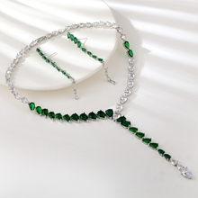 Show details for Filigree Big Green 2 Piece Jewelry Set