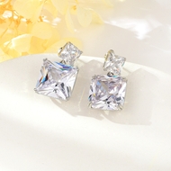 Show details for Great Value White Big Dangle Earrings with Member Discount