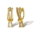 Picture of Origninal Medium Gold Plated Huggie Earrings
