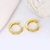 Picture of Sparkly Small White Huggie Earrings