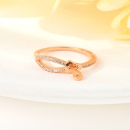 Picture of Cheap Rose Gold Plated Small Fashion Ring for Ladies