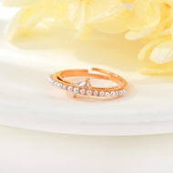 Picture of Origninal Small Rose Gold Plated Fashion Ring