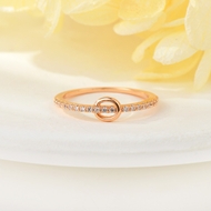 Picture of Copper or Brass Cubic Zirconia Fashion Ring in Flattering Style