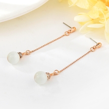 Show details for Wholesale Rose Gold Plated Zinc Alloy Dangle Earrings with No-Risk Return