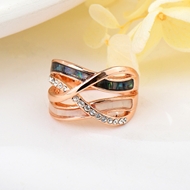 Show details for Wholesale Rose Gold Plated Classic Fashion Ring with No-Risk Return