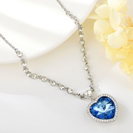 Show details for Popular Swarovski Element Copper or Brass Pendant Necklace