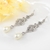 Picture of Delicate White Big Hoop Earrings with Worldwide Shipping