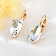 Show details for Hot Selling White Swarovski Element Dangle Earrings from Top Designer