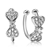 Picture of Nickel Free Gold Plated Cubic Zirconia Clip On Earrings with No-Risk Refund