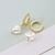 Picture of Fancy Medium Gold Plated Dangle Earrings