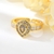 Picture of Designer Gold Plated Delicate Adjustable Ring with No-Risk Return
