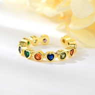 Show details for Delicate Cubic Zirconia Adjustable Ring with Fast Delivery