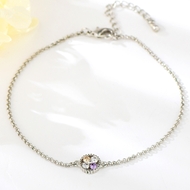 Picture of Low Cost Platinum Plated Cubic Zirconia Fashion Bracelet with Low Cost