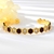 Picture of Low Cost Gold Plated Cubic Zirconia Cuff Bangle with Low Cost